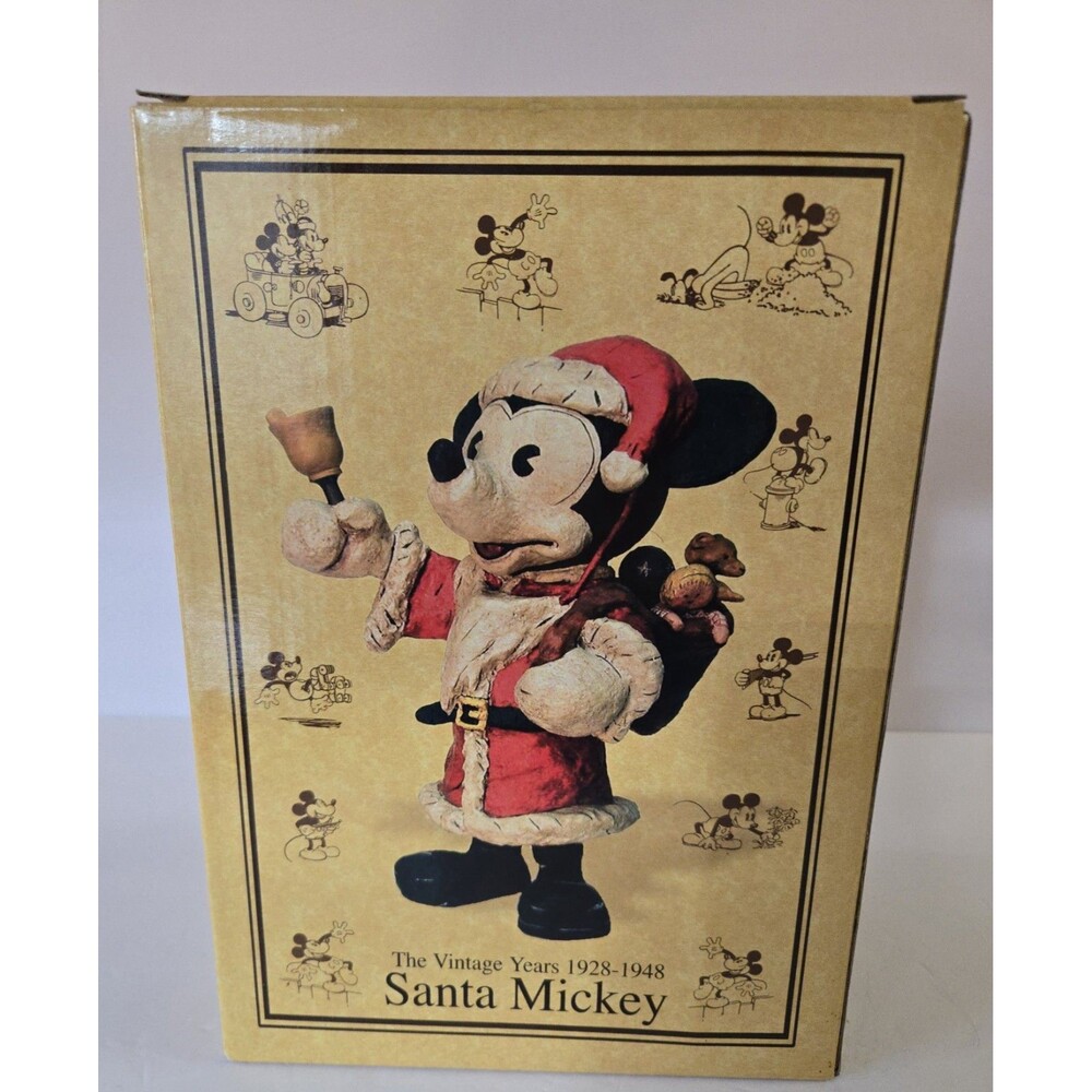 Santa Mickey Vintage Years 1928-1948 Department Dept 56 Christmas Statue Figure
